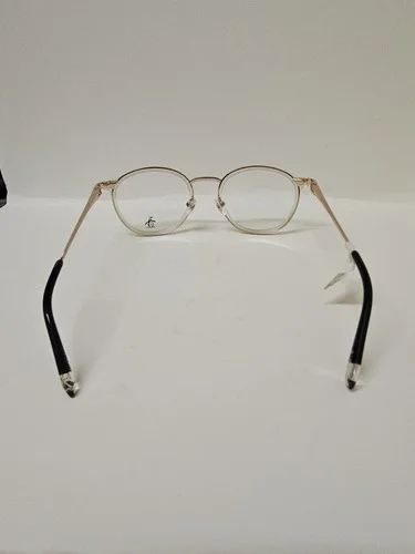 Penguin Eyeglasses Frames THE JUSTIN YG Clear Gold Round Full Rim 49-21-140 3