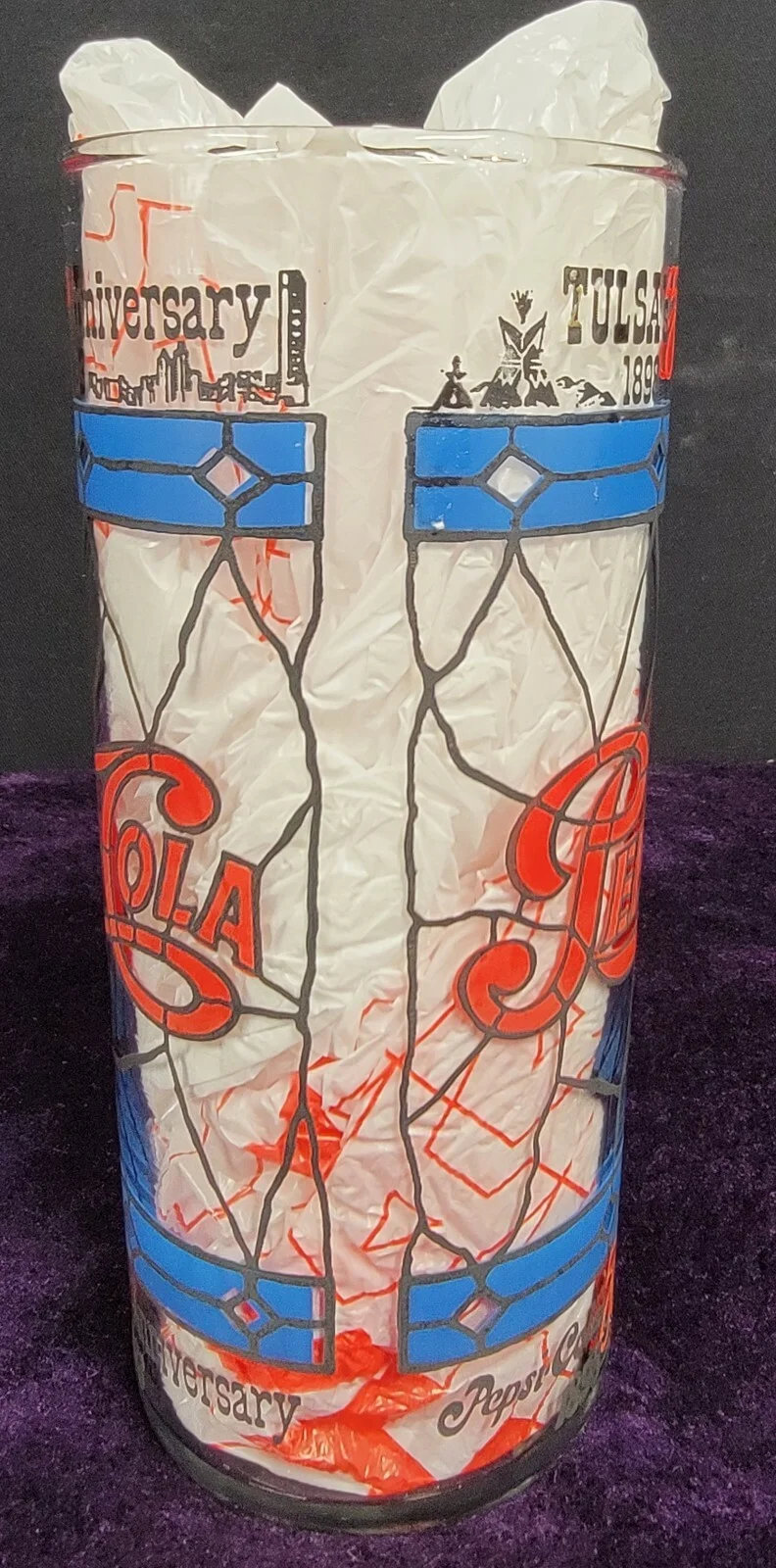 Pepsi-Cola 75th Anniversary / Tulsa Oklahoma 12 oz Tumbler 2