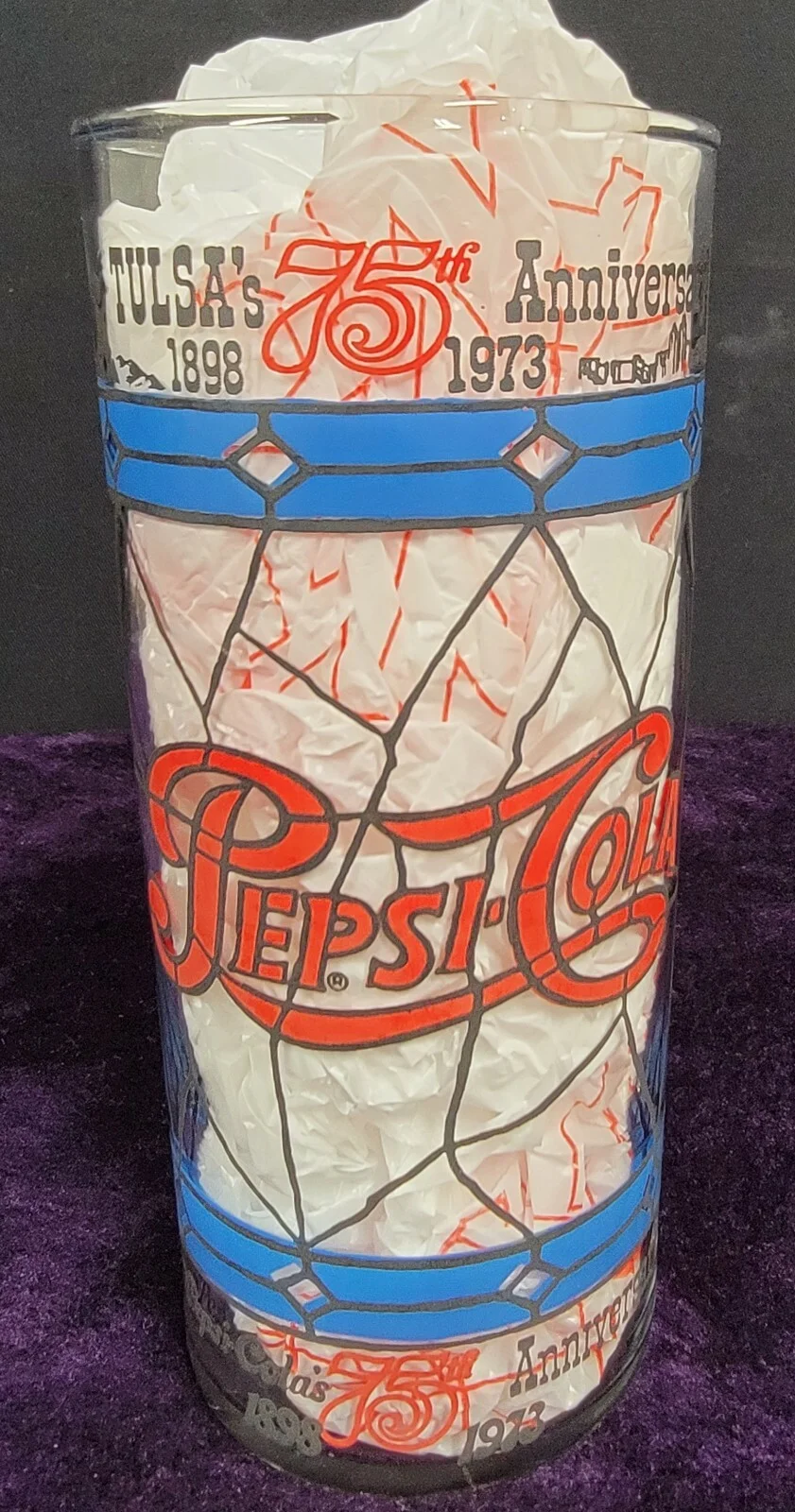 Pepsi-Cola 75th Anniversary / Tulsa Oklahoma 12 oz Tumbler 3