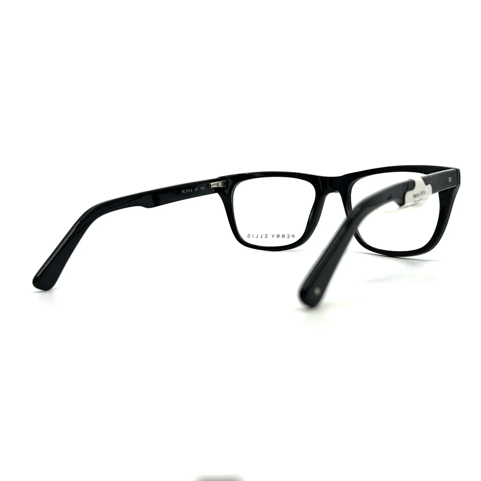 Perry Ellis Eyeglasses Frames PE 374-2 Matte Black Square Wood Grain 50-17-140 4