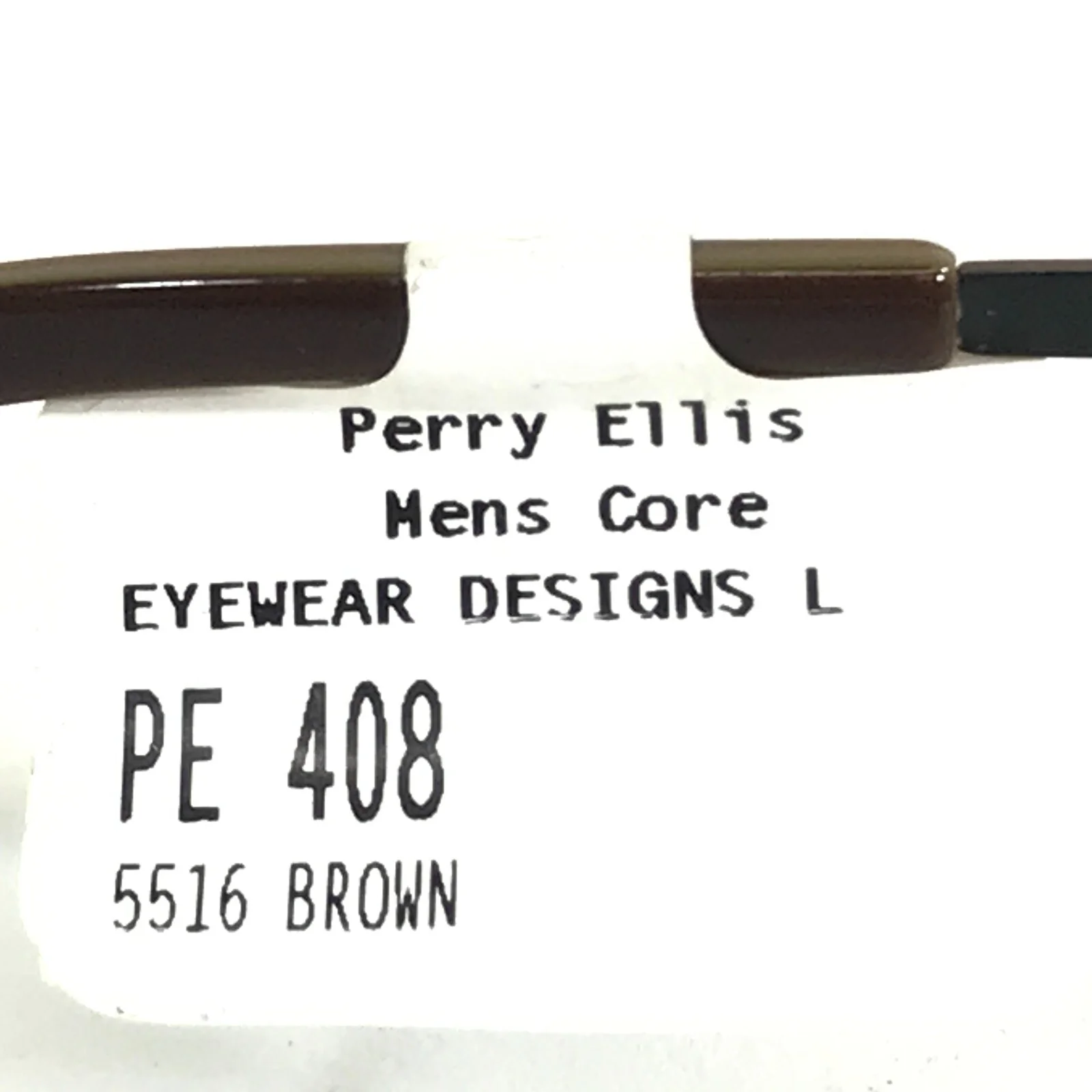 Perry Ellis Eyeglasses Frames PE 408-1 Black Brown Square Full Rim 55-16-140 4