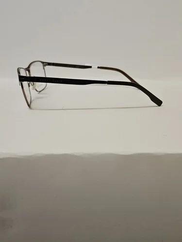 Perry Ellis Eyeglasses Frames PE 408-1 Brown Square Full Thin Rim 55-16-140 2