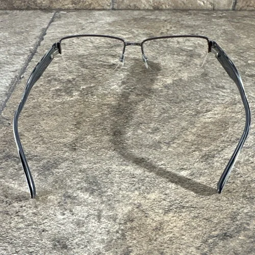 Perry Ellis PE 337-3 Gunmetal Gray Men’s Half Rim Eyeglasses Frames 54-16-140-31 4