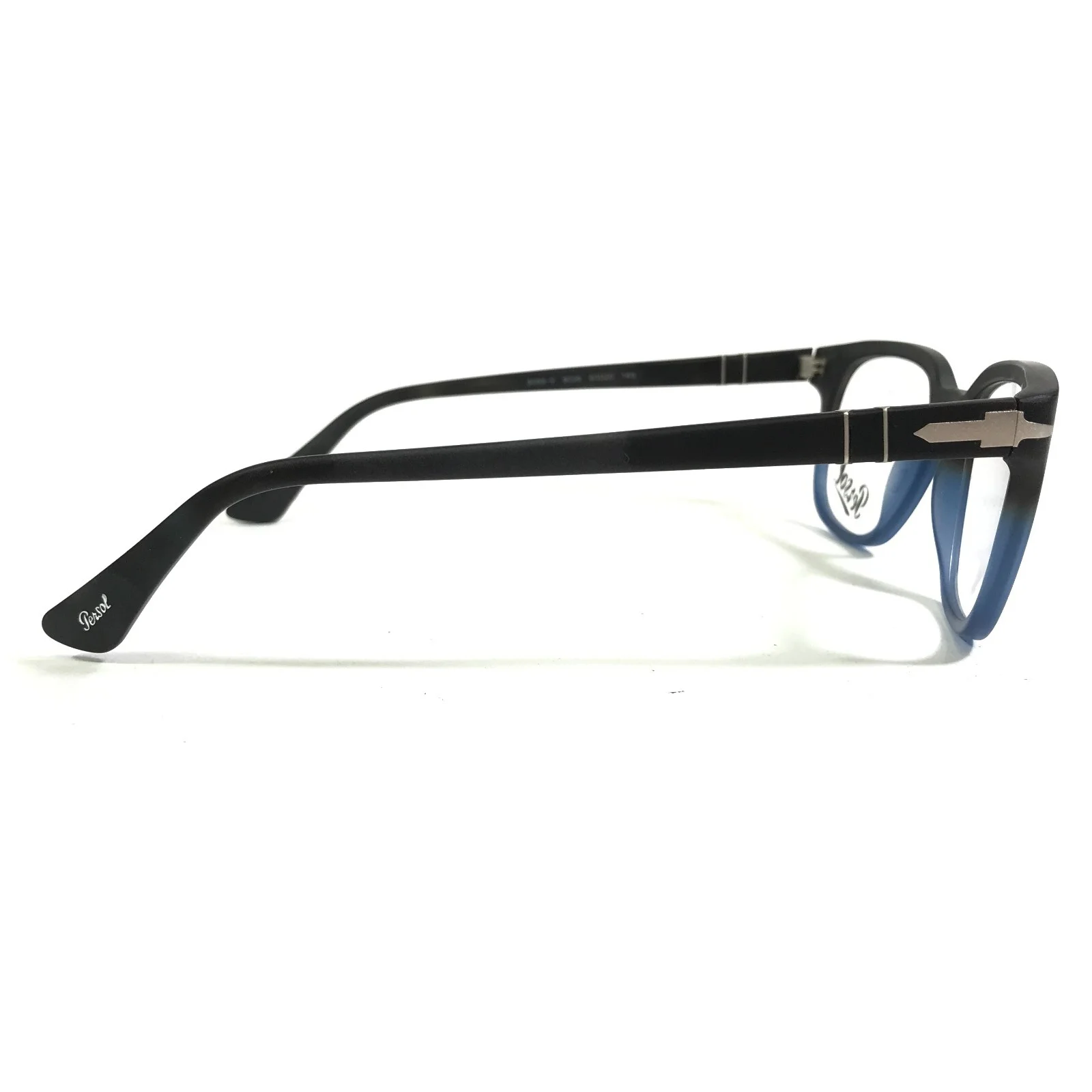 Persol 3093-V 9026 Eyeglasses Frames Matte Gray Blue Square Horn Rim 50-20-145 4
