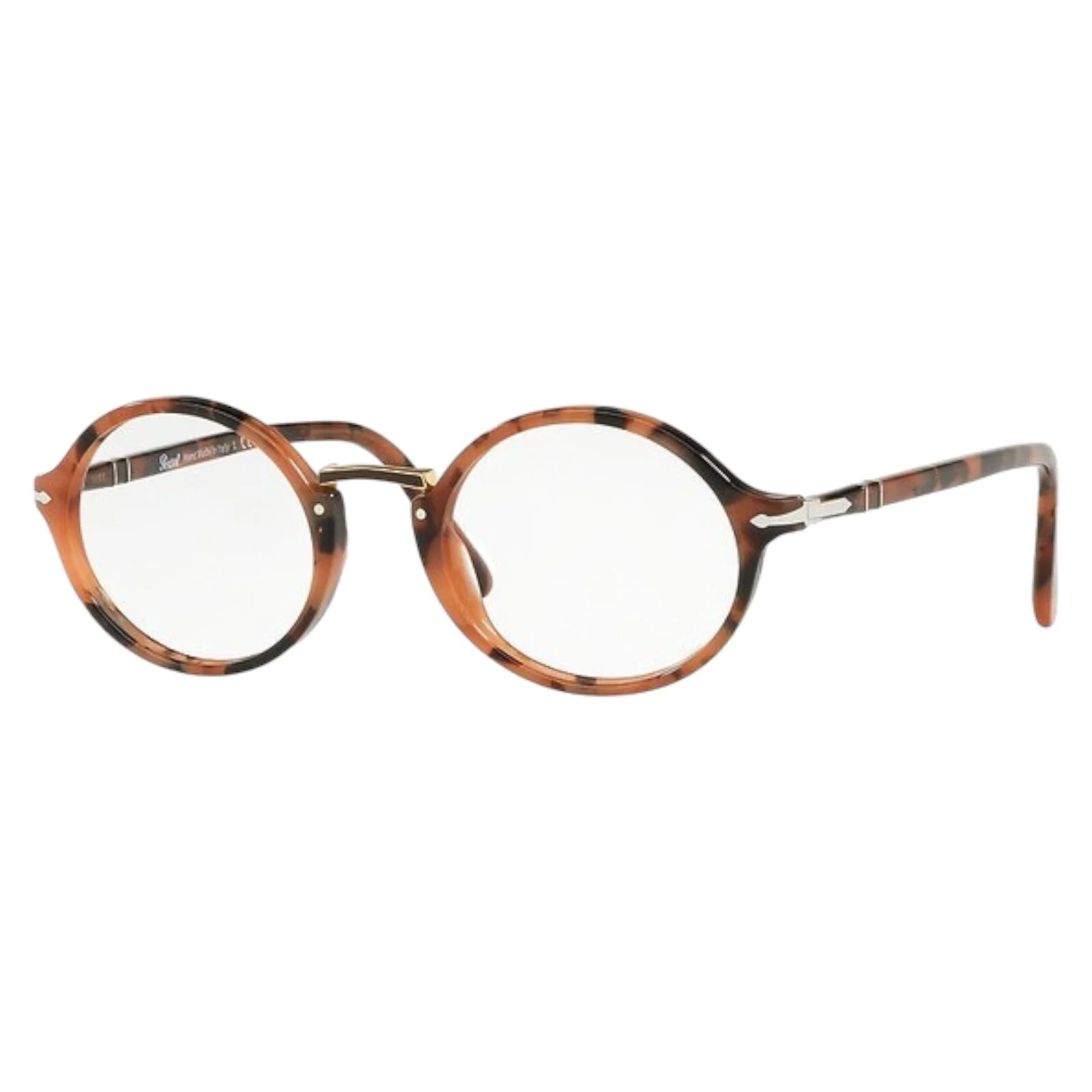 Persol 3207V Round Eyeglasses 1069 Tortoise Pink w/Demo Lens with Case 49mm