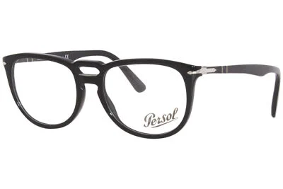 Persol 3278-V 95 Eyeglasses Frame Black Full Rim Pillow Shape 53mm