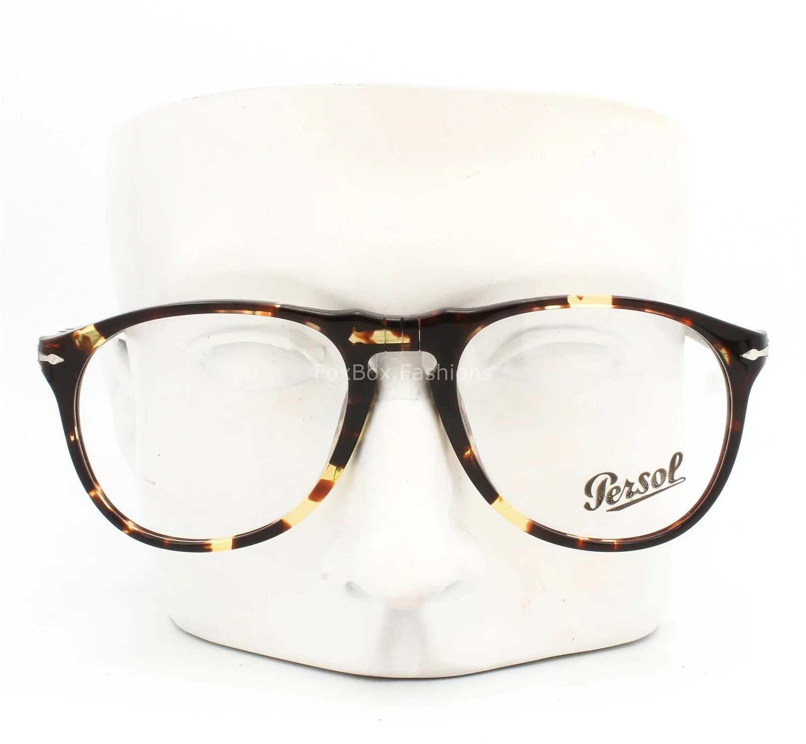 Persol 9649-V 985 Eyeglasses Glasses Crystal Brown Yellow Havana 52-18-145 3