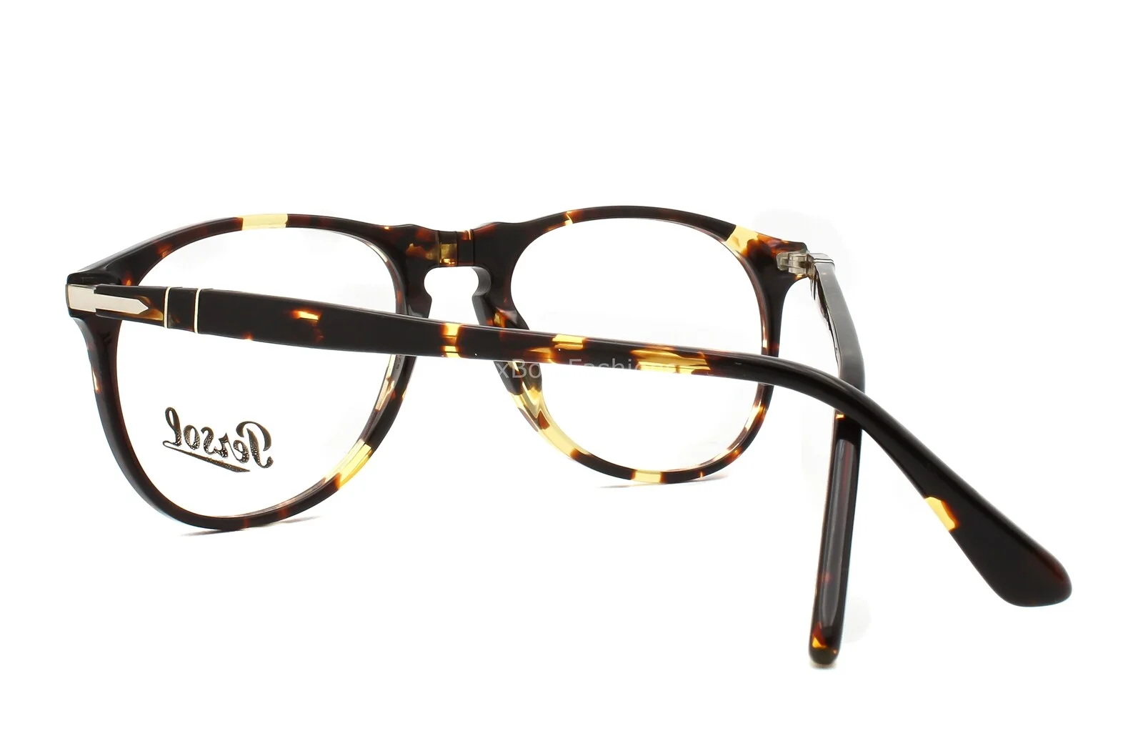 Persol 9649-V 985 Eyeglasses Glasses Crystal Brown Yellow Havana 52-18-145 4