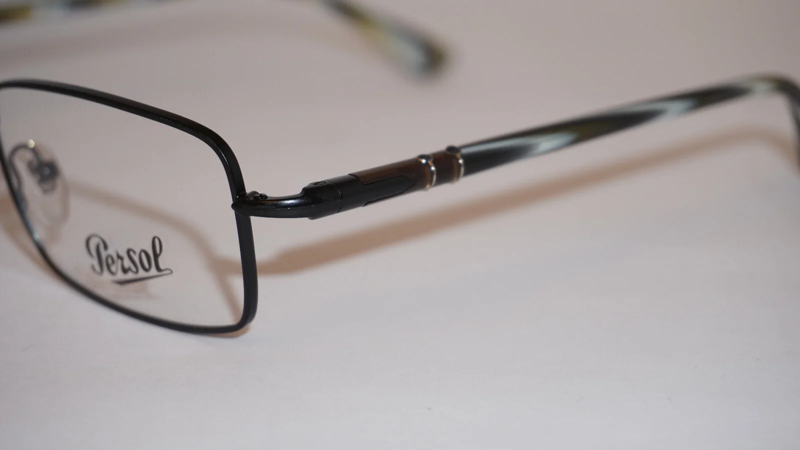 PERSOL Eyeglasses Black Marble 2414-V 1024 55 19 145 Hand Made Italy 3