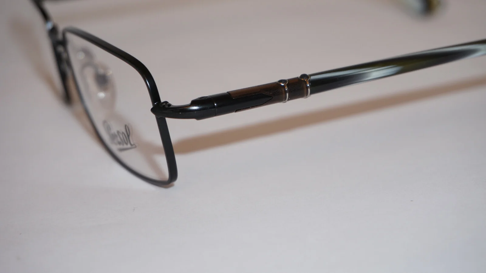 PERSOL Eyeglasses Black Marble 2414-V 1024 55 19 145 Hand Made Italy 4