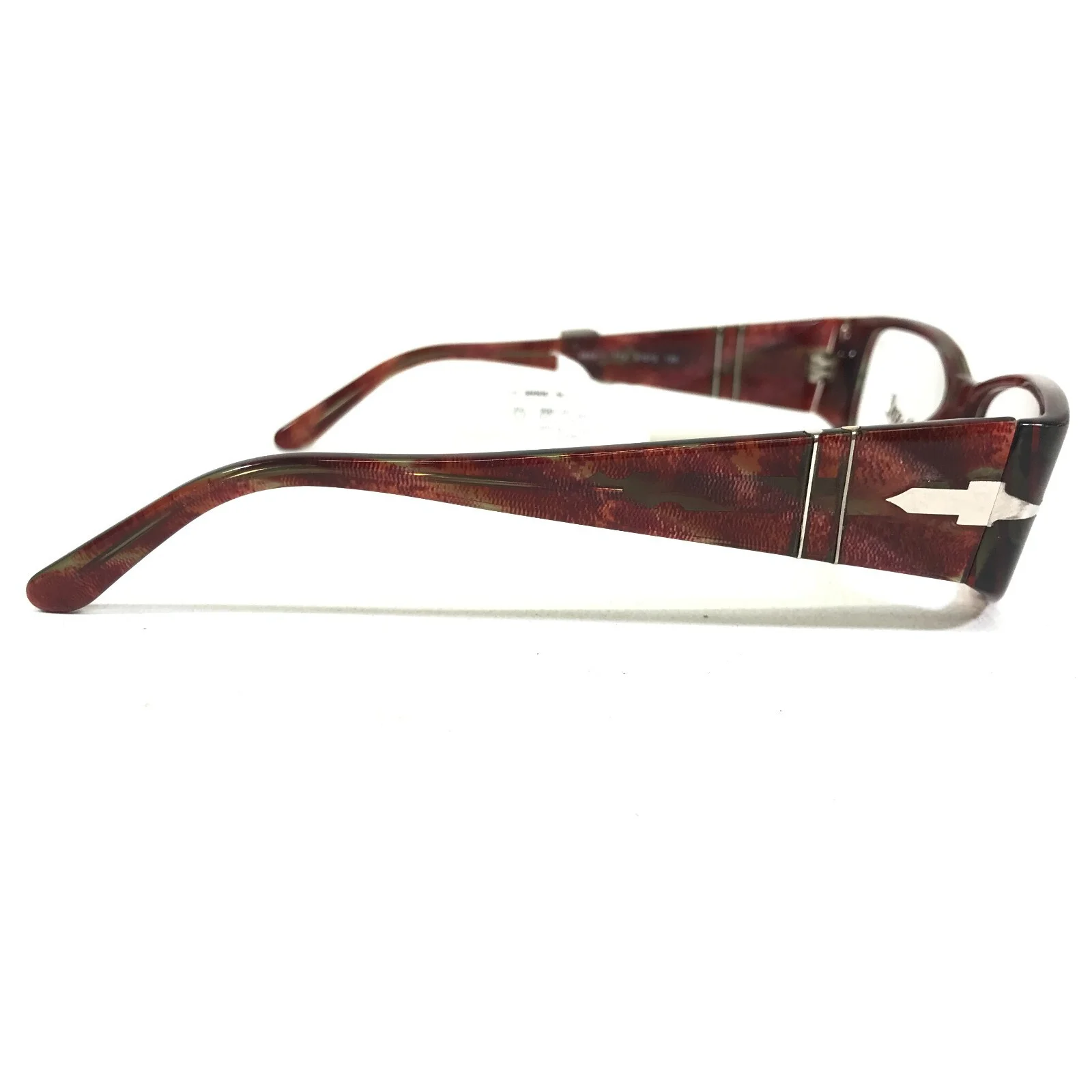 Persol Eyeglasses Frames 2853-V 774 Red Purple Clear Sparkly Silver 51-15-135 4