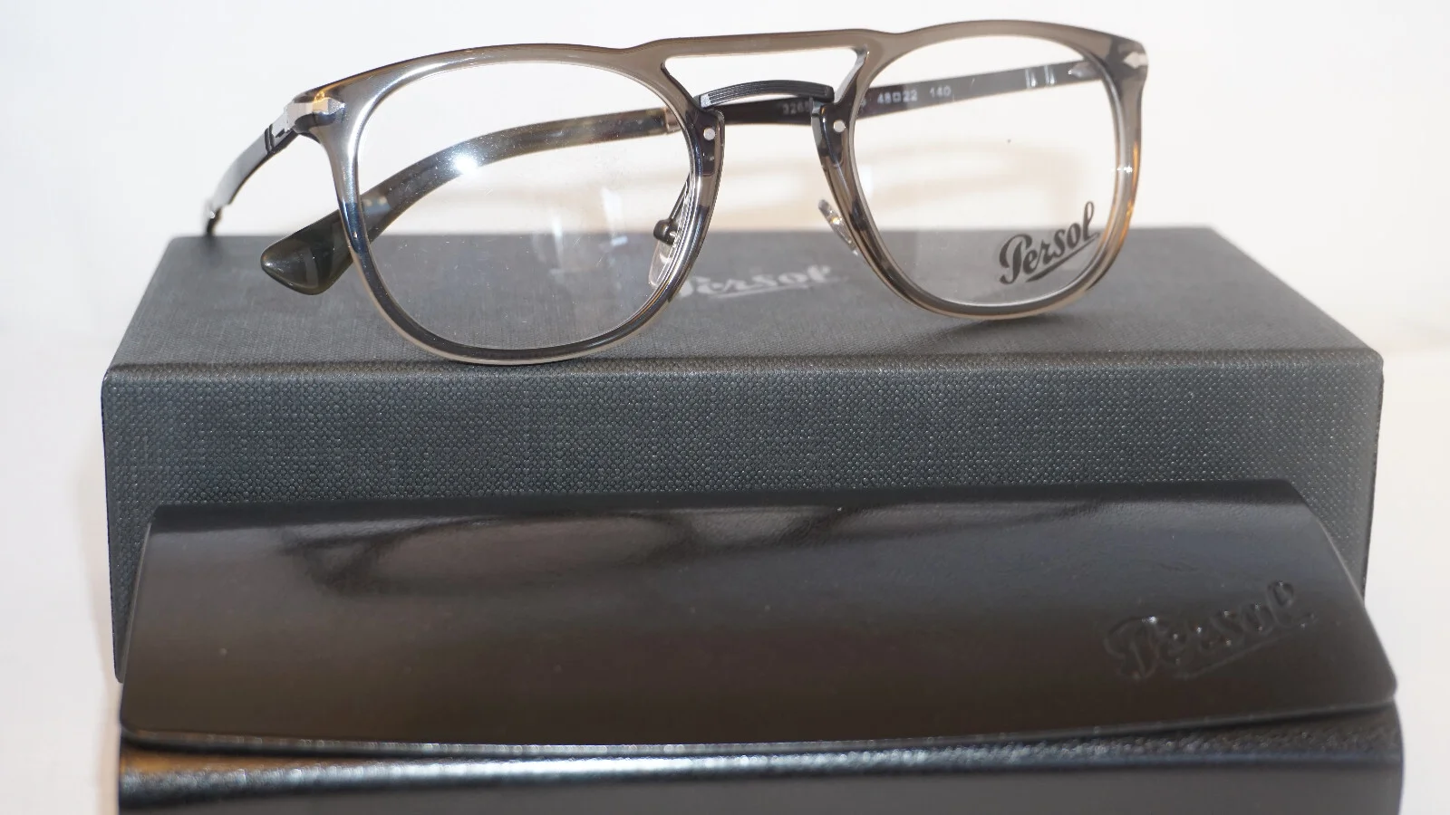 Persol Eyeglasses New Opal Smoke Demo Lens PO3265V 1103 48 22 140