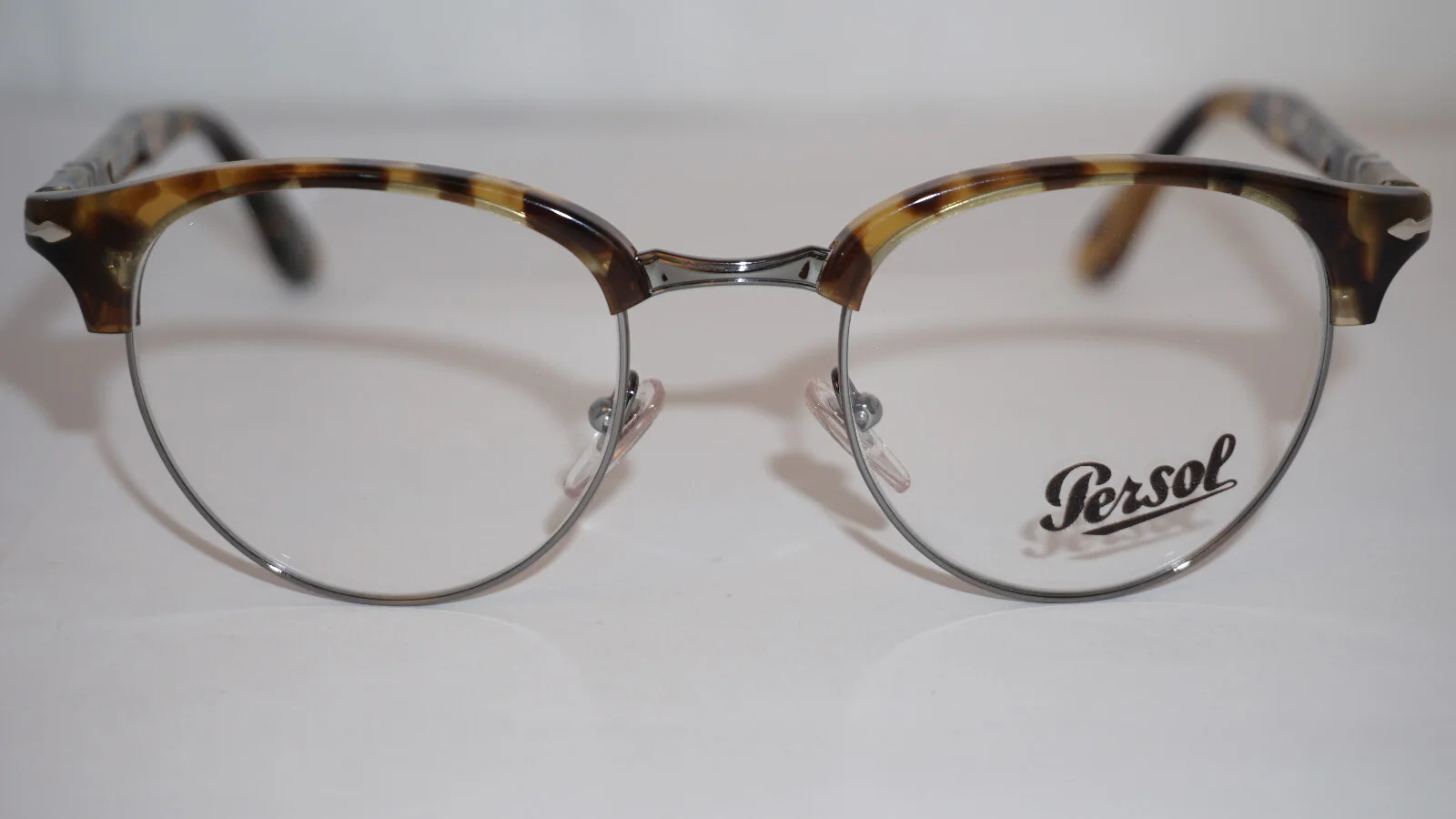 PERSOL Eyeglasses Tortoise Round SIlver 8129-V 1056 48 20 145 1
