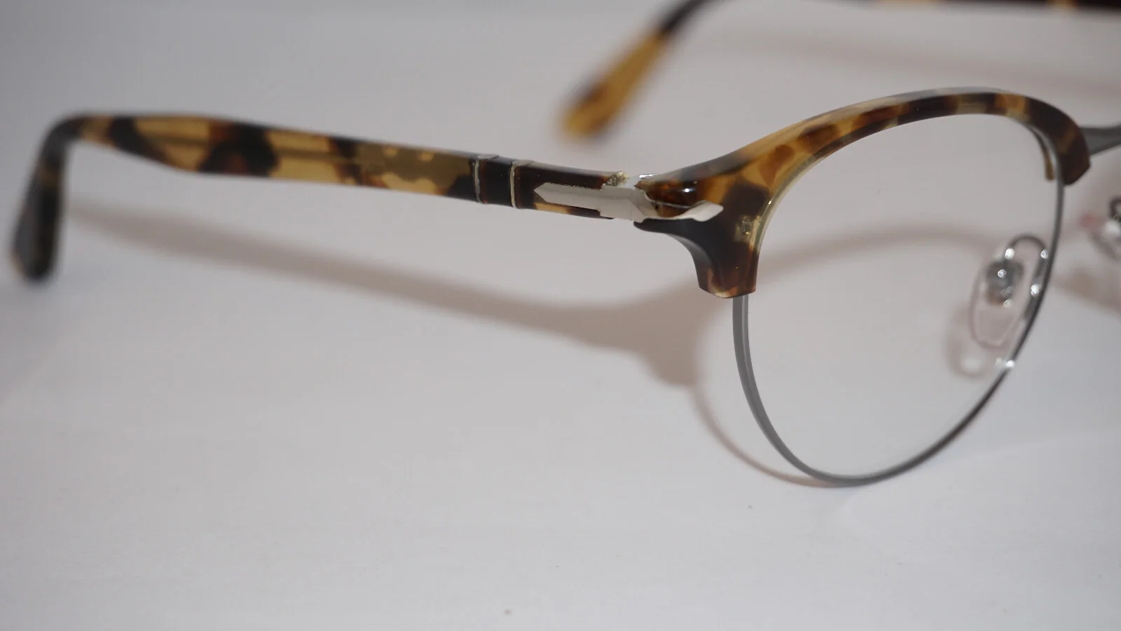 PERSOL Eyeglasses Tortoise Round SIlver 8129-V 1056 48 20 145 2