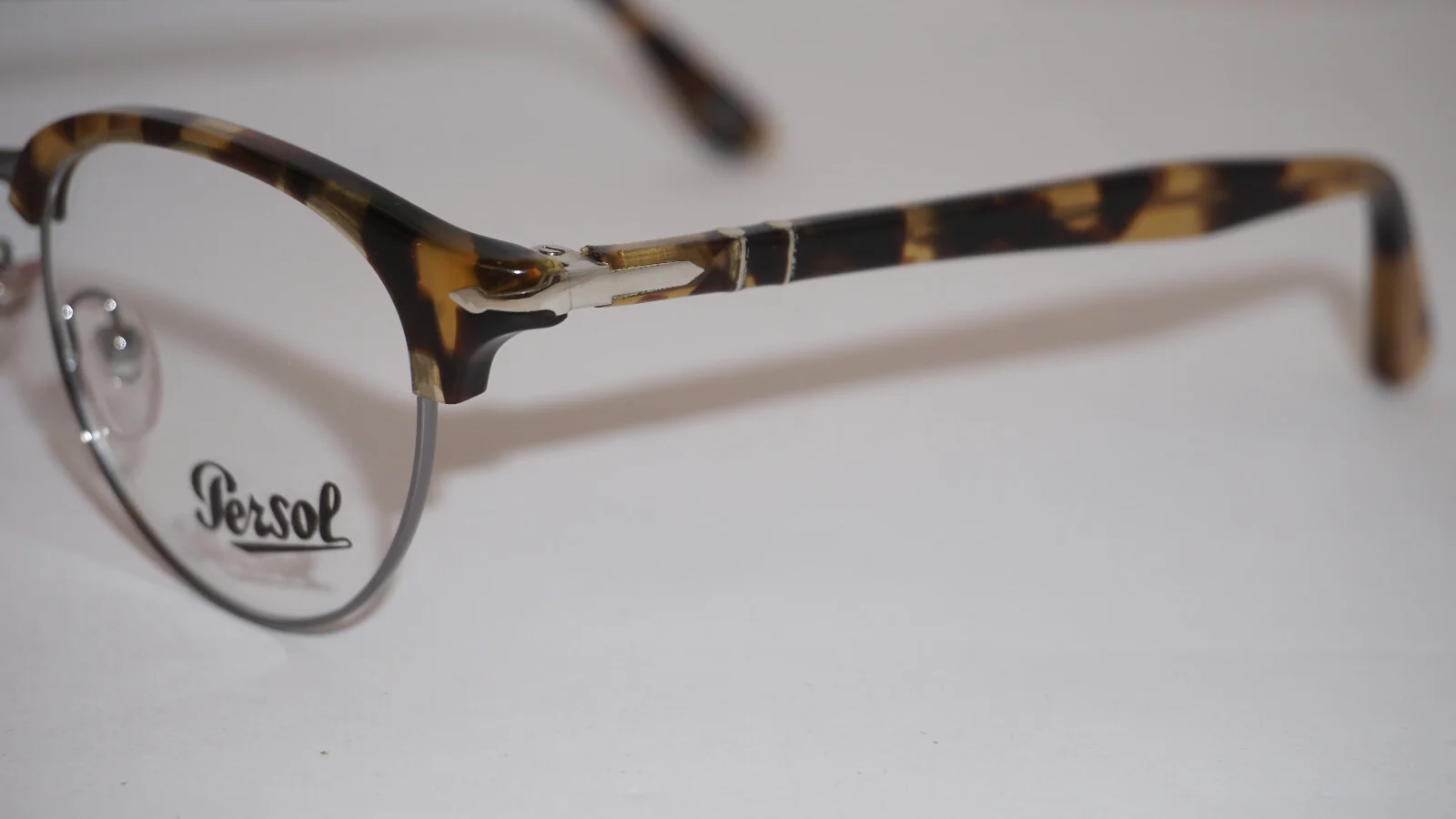 PERSOL Eyeglasses Tortoise Round SIlver 8129-V 1056 48 20 145 3