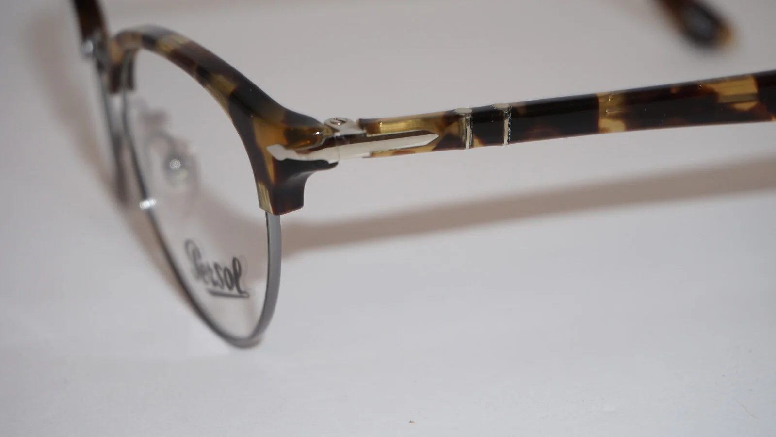PERSOL Eyeglasses Tortoise Round SIlver 8129-V 1056 48 20 145 4
