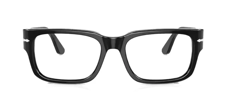 PERSOL PO 3315V 95 Black optical Eyeglasses NWT AUTH 55MM 3