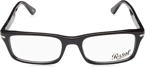 Persol PO3050V Rectangular Prescription Eyeglass Frames, 95 Black, 53mm 2