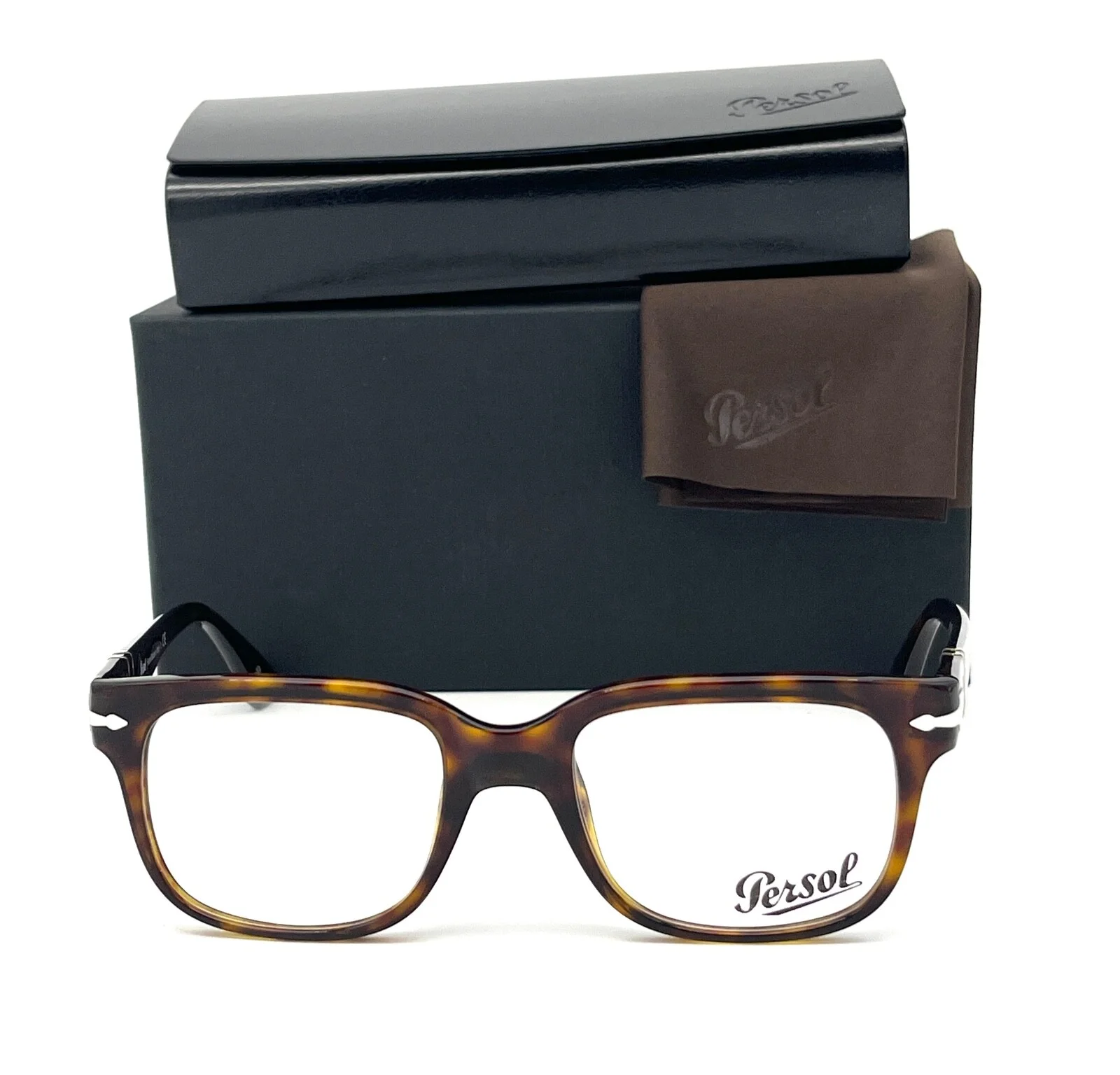 PERSOL PO3252 24 Havana / Demo Lens 50mm Eyeglasses 2