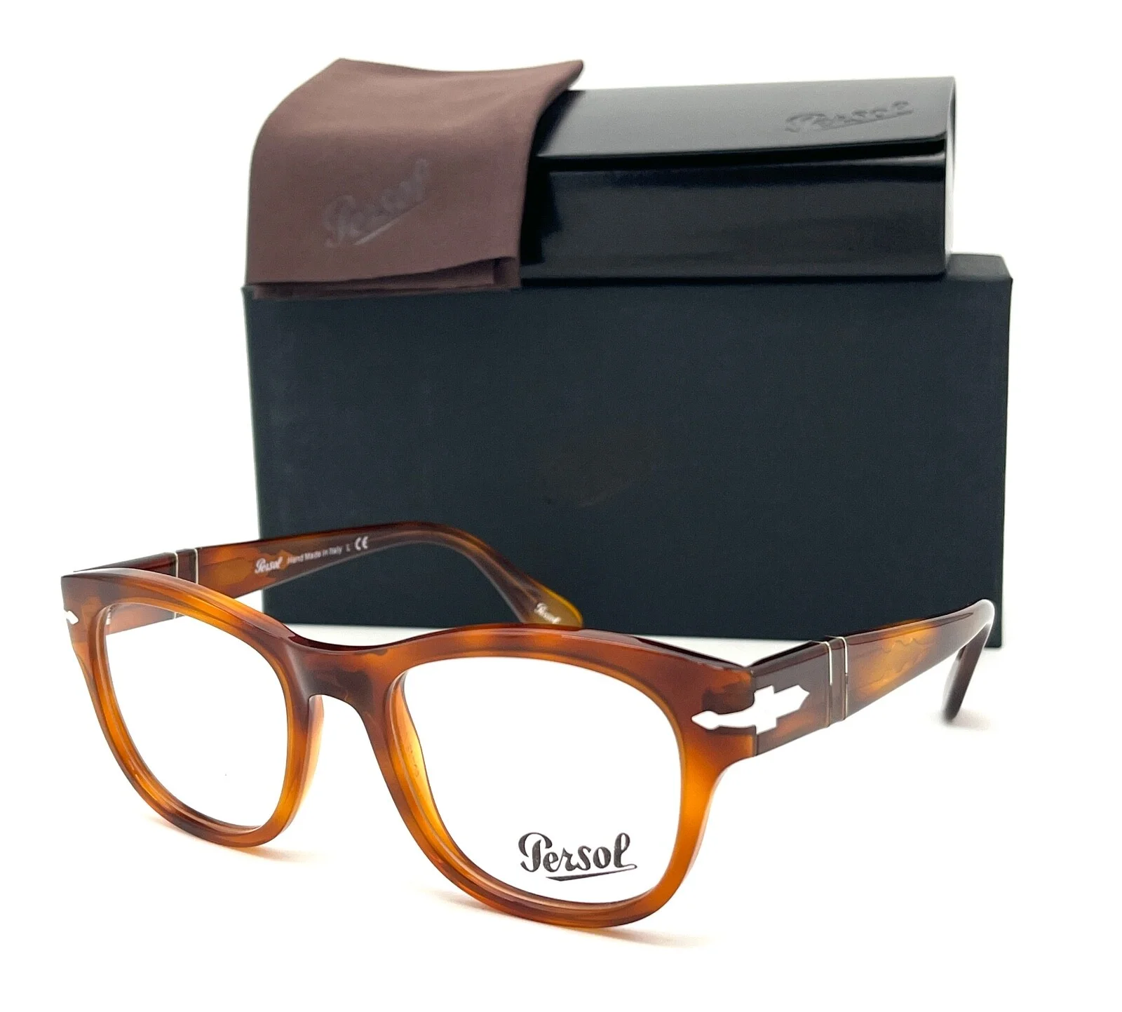 PERSOL PO3270V 96 Blonde Havana / Demo Lens 50mmmm Eyeglasses