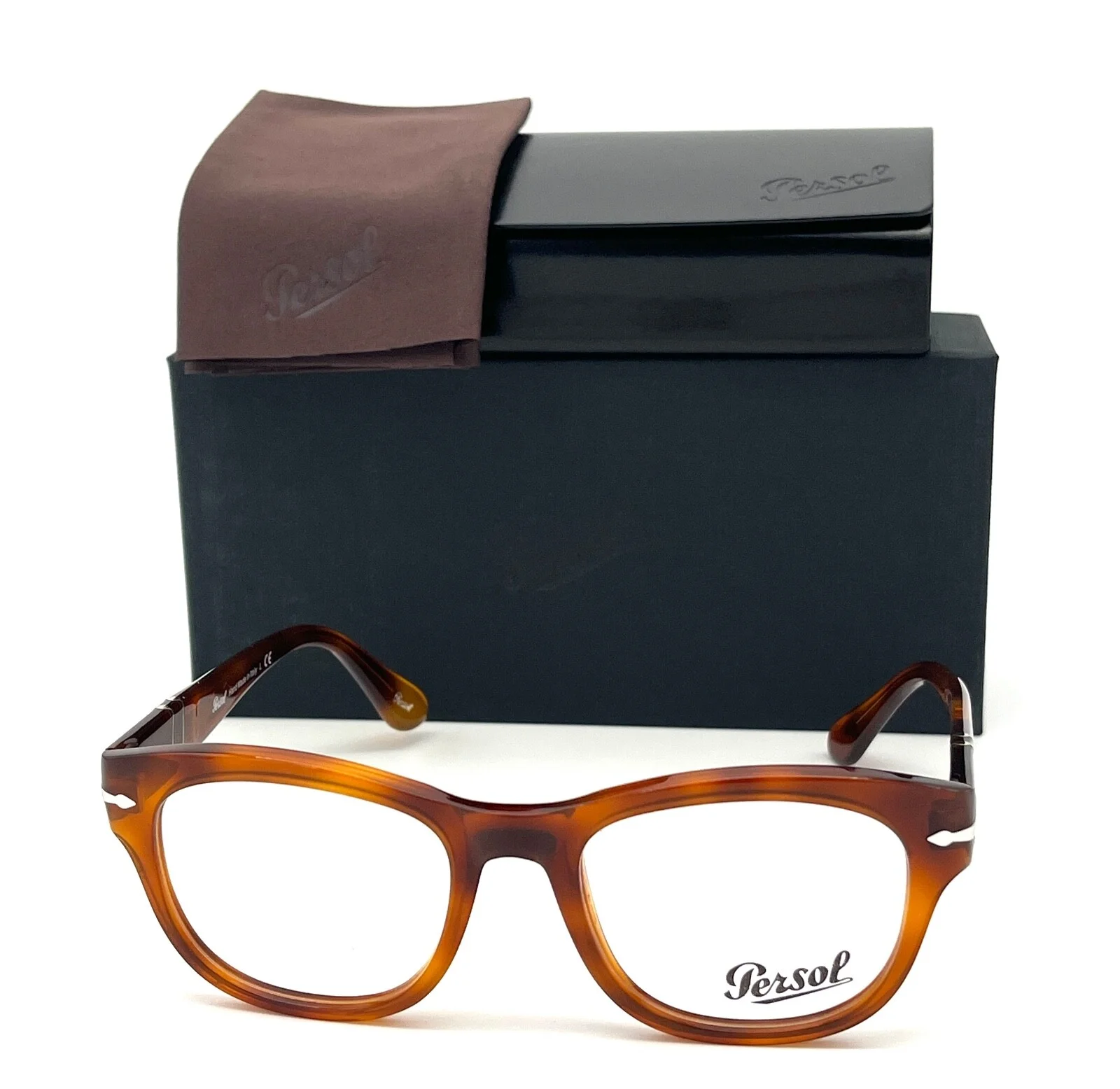 PERSOL PO3270V 96 Blonde Havana / Demo Lens 50mmmm Eyeglasses 2