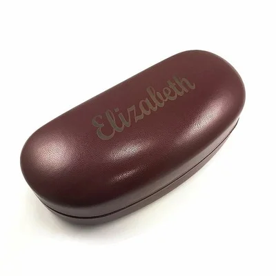 Personalized Name Engraved Hard Shell Red Sunglasses Case Eyeglasses Eyewear 2