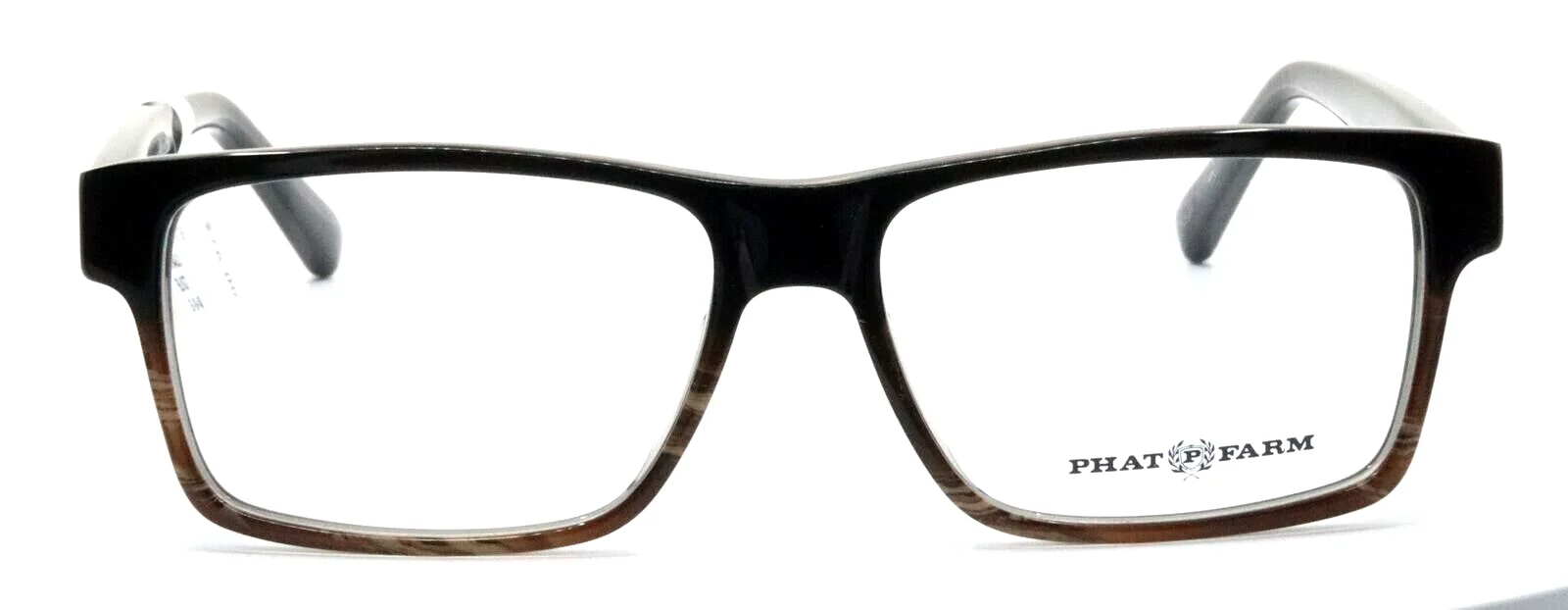 PHAT FARM 701 BLKGT Black Gradient Rectangular Eyeglasses Frames 55-15-140 2