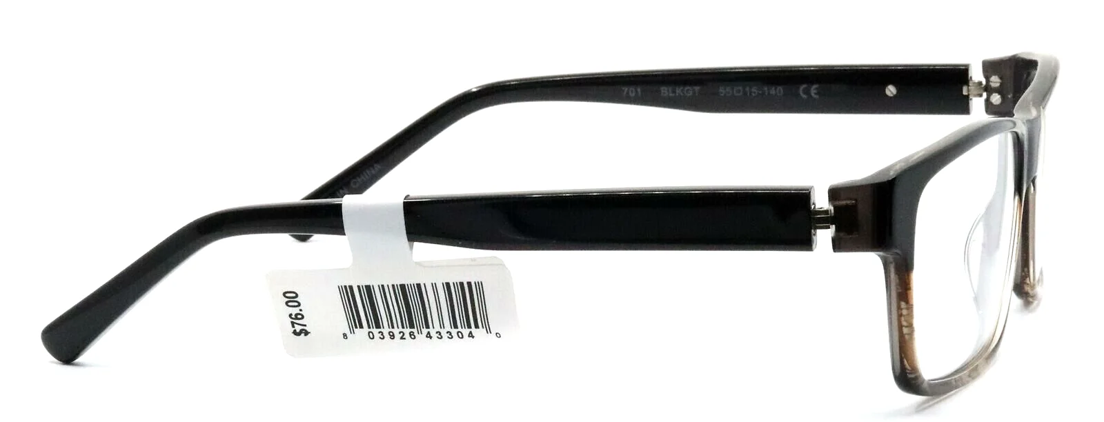 PHAT FARM 701 BLKGT Black Gradient Rectangular Eyeglasses Frames 55-15-140 3