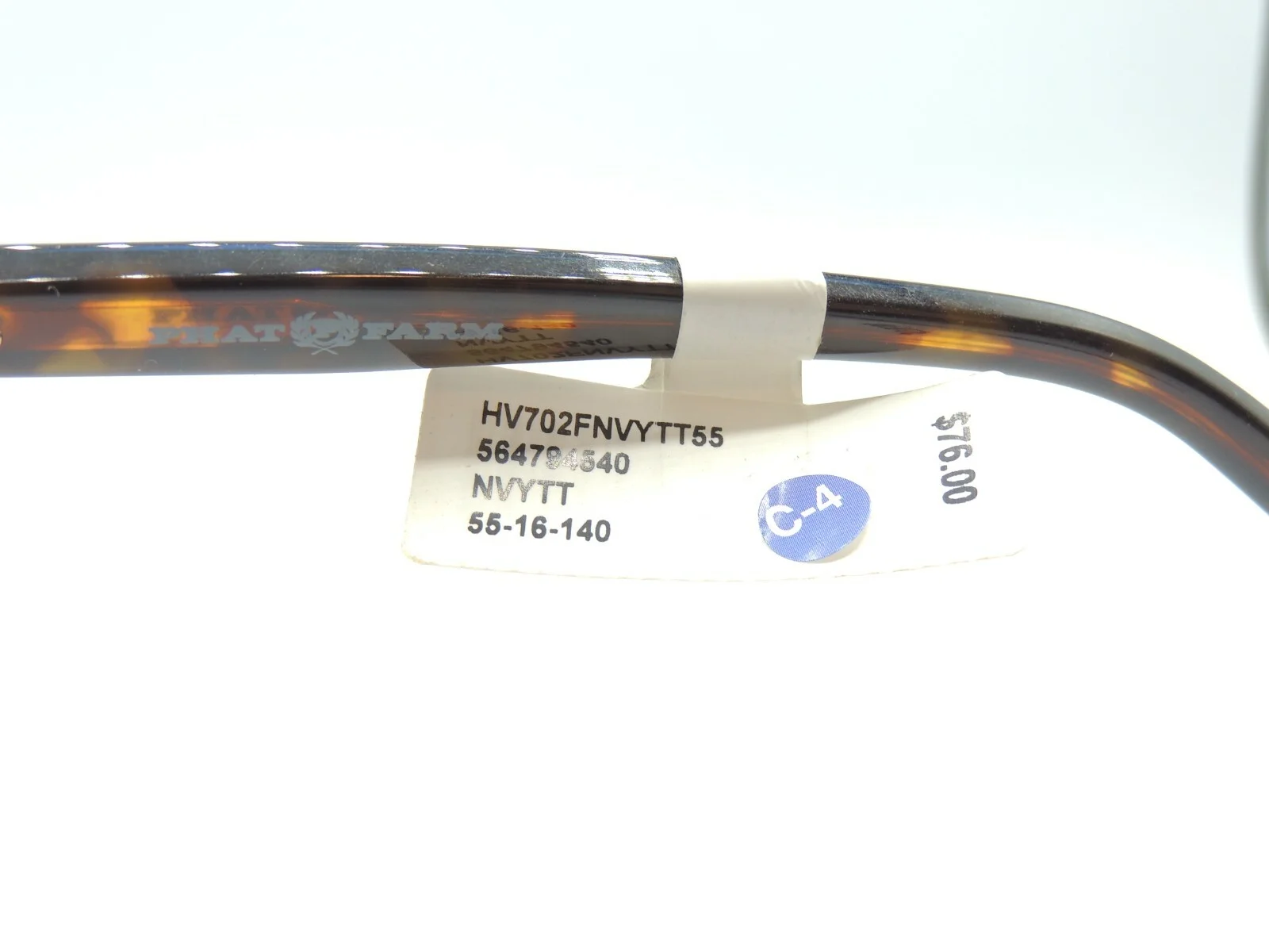 Phat Farm 702 Navy Tortoise Eyeglass Frame 4