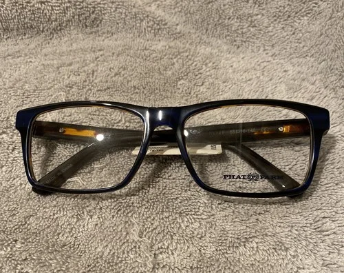 Phat Farm 702 NVYTT Navy Tortoise Prescription Eyeglasses Frame 55-16-140 $76