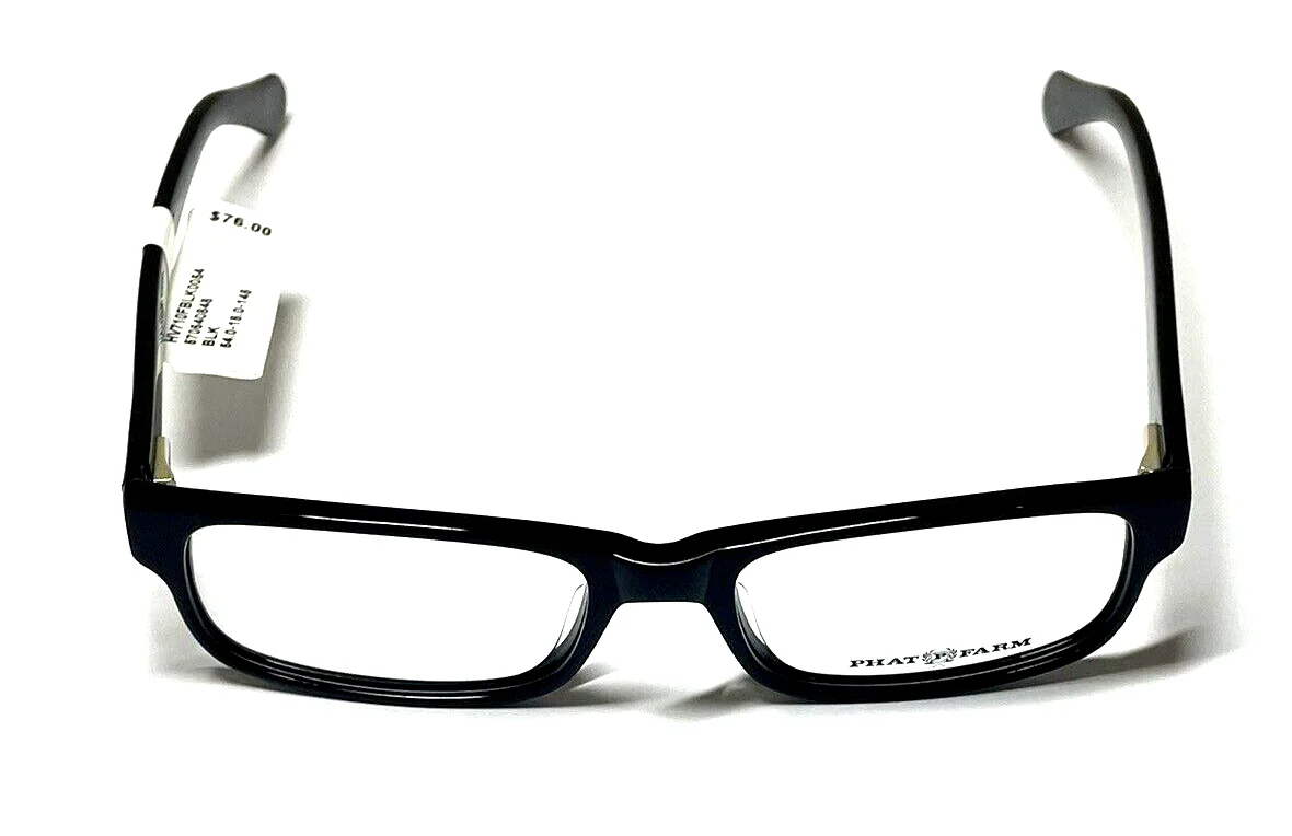 Phat Farm Eyeglass Frame Prescription Grade HV710FBLK0054 Black 54-18-145