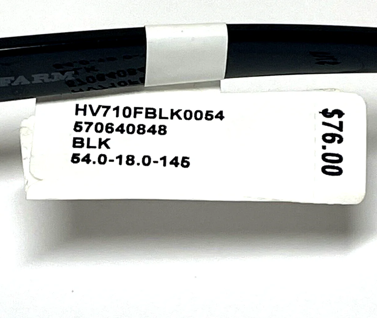 Phat Farm Eyeglass Frame Prescription Grade HV710FBLK0054 Black 54-18-145 3