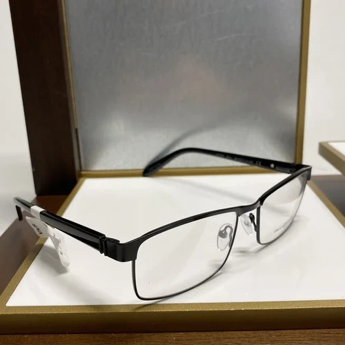 Phat Farm HV709 BLK Black Rectangular Full Rim Eyeglass Frames 55-17-140 3