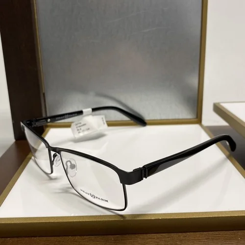 Phat Farm HV709 BLK Black Rectangular Full Rim Eyeglass Frames 55-17-140 4