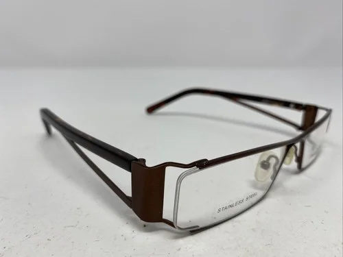 Phat Farm M527 MBWN 53-18-135 Matte Brown Metal Full Rim Eyeglasses Frame -L39 3