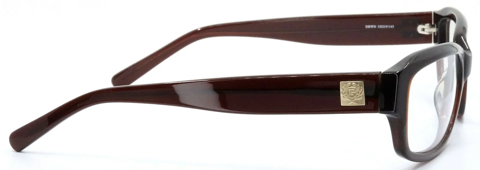 PHAT FARM MOD.613 DBWN Dark Brown Mens Rectangular Eyeglasses Frames 55-19-145 4