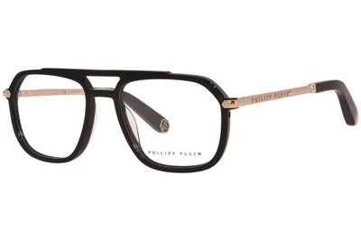 Philipp Plein Broadway-Line VPP018 0700 Titanium Eyeglasses Men