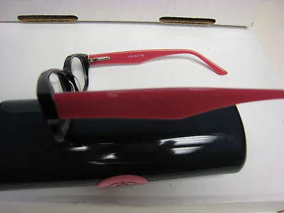 Phoebe Couture Eyeglass Frames P240 BLACK 50-17-135 With Case Foggy lens 2