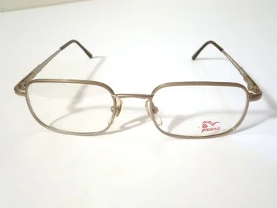 Phoenix Italy Made Designer Eyeglass Frames Silver lf277 49-18 140 Lot 866 NOS