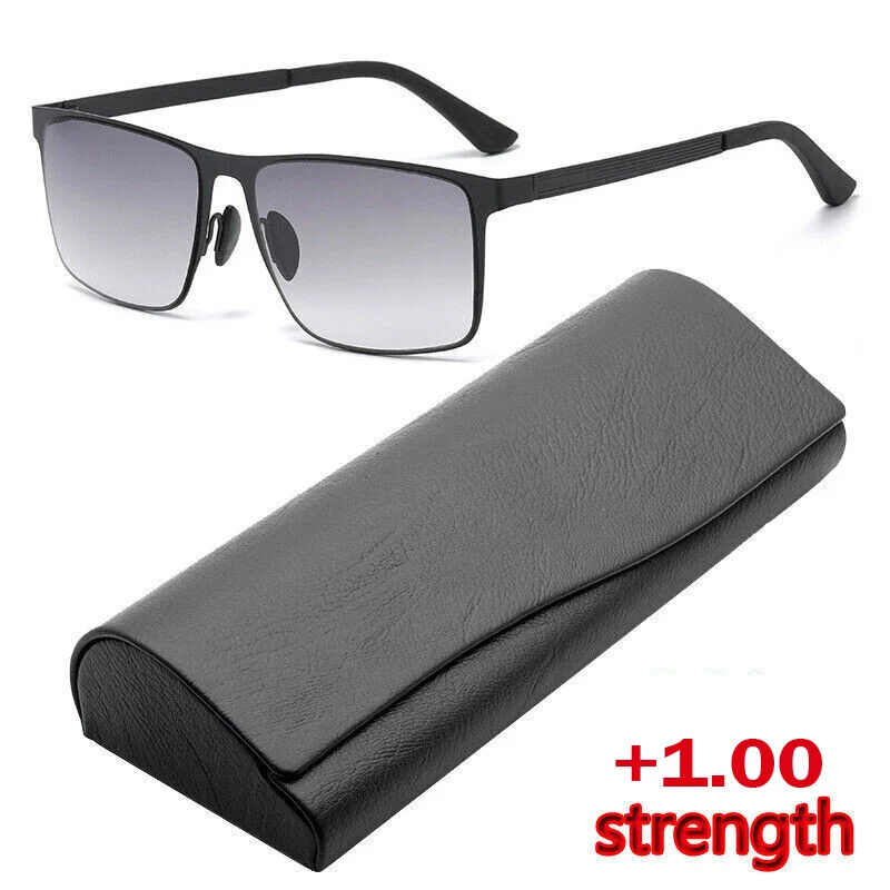 Photochromic Progressive Multifocal Reading Glasses 180° Rotatable Sunglasses 4