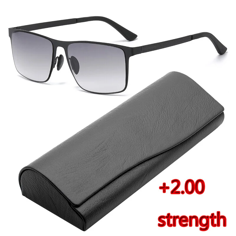 Photochromic Progressive Multifocal Reading Glasses Sunglasses For Women Mens 2