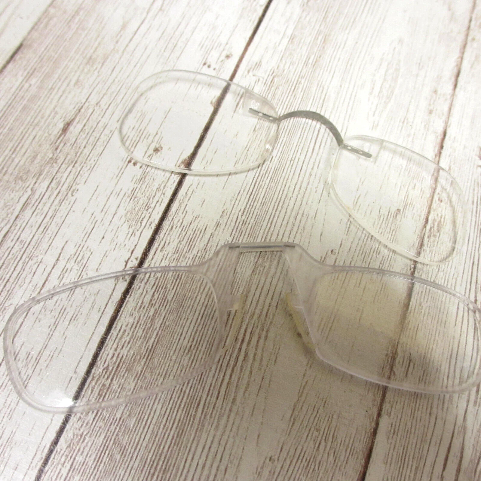 Pince Nez Glasses No Arms Clear Rimless Lot of 2 pairs 2