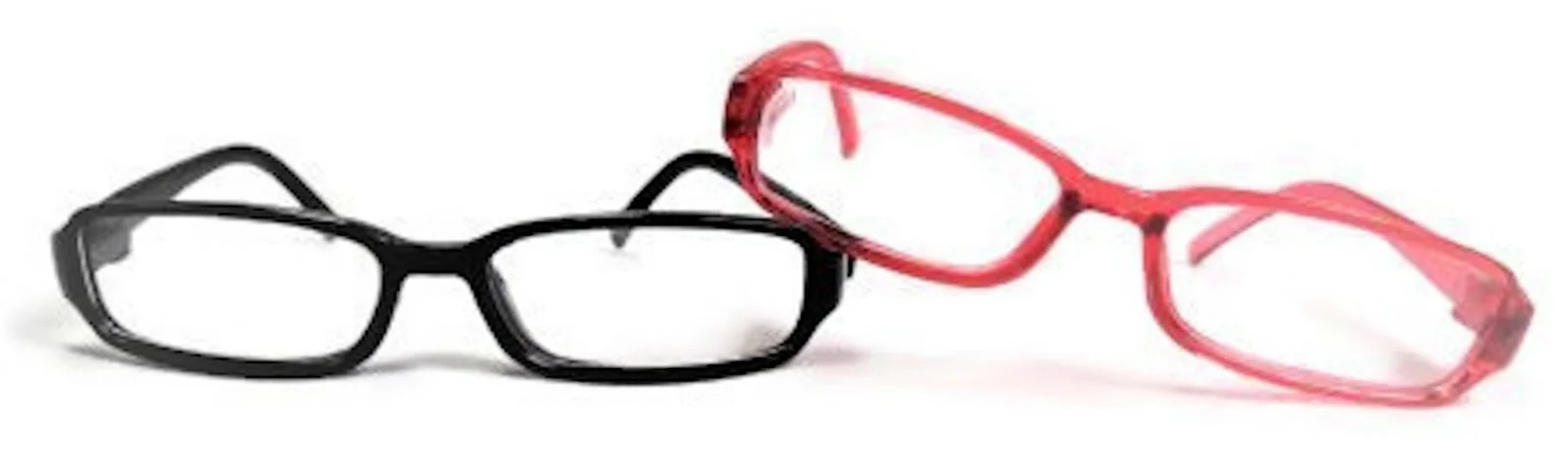Pink & Black Rimmed Glasses for 14.5