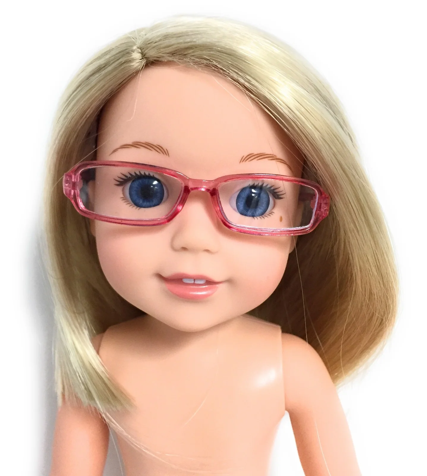 Pink & Black Rimmed Glasses for 14.5 3