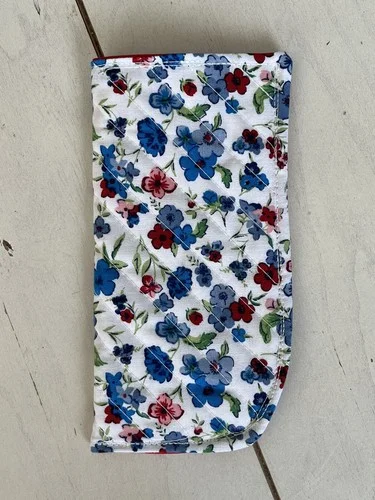 Pioneer Woman Fabric Eyeglass Case. Handmade Quilted