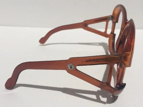 Playboy Vintage Eyeglass Frame VERY RARE Glasses Men Orange Oversized Huge 4778 2