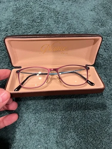 Plume Paris Cagny Wine/Mint Frames Eyeglasses