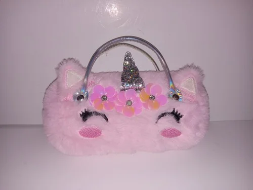 Plush Unicorn Eyeglasses/Sunglasses Travel Case 1