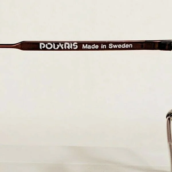 Polaris Black and Brown Eyeglasses Frames Made in Sweden Vintage 3