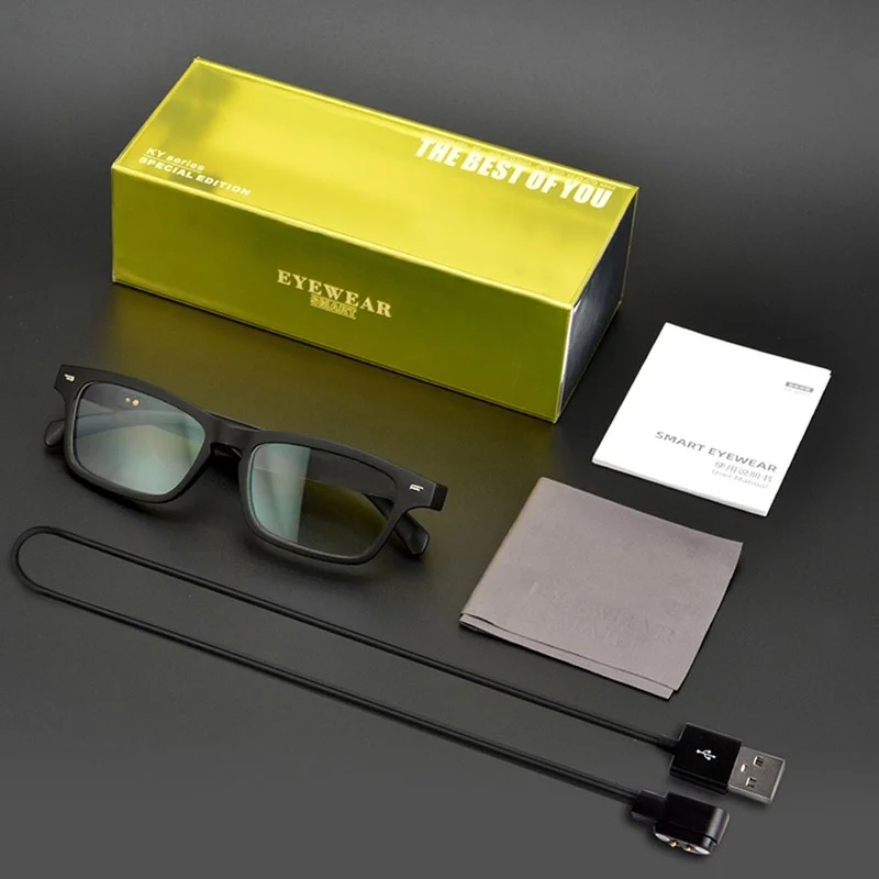 Polarized Bluetooth 5.0 Smart Glasses Audio Sunglasses w/ Speaker Voice Control 2
